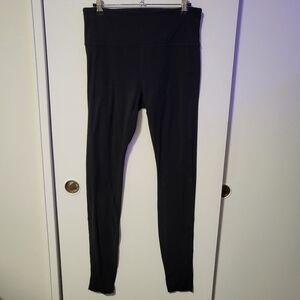 Athleta Black Stirrup Barre Leggings M